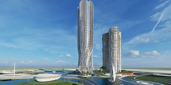 成都超高層住宅Dancing Tower，如流動雕塑